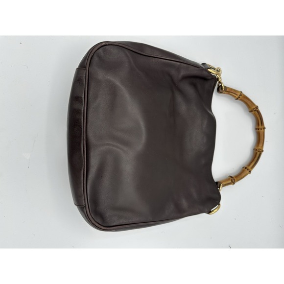 Gucci Vintage Bamboo Shoulder Bag Leather Brown Leather Shoulder Bag Bag - Picture 4 of 16